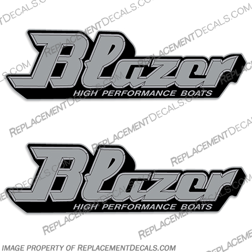 Blazer High Performance Boat Decals (Set of 2) Blazer, High, Performance, High Performance, Boat, Decal, Decals, Set of 2, 2