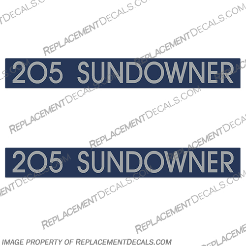 Four Winns 205 Sundowner Boat Decals (Set of 2) fourwinns, four, winns, horizon, 200, boat, lettering. logo, decal, decals, stickers, 1991, Freedom, 195, 225, sundowner