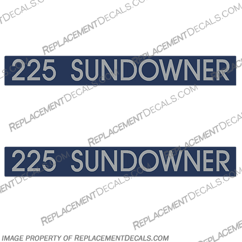 Four Winns 225 Sundowner Boat Decals (Set of 2) fourwinns, four, winns, horizon, 200, boat, lettering. logo, decal, decals, stickers, 1991, Freedom, 195, 225, sundowner