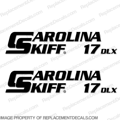 Carolina Skiff 17 DLX Boat Decals - (Set of 2) Any Color! boat, decals, carolina, skiff, decal, 14, dlx, 17, any, color, any color, set of 2