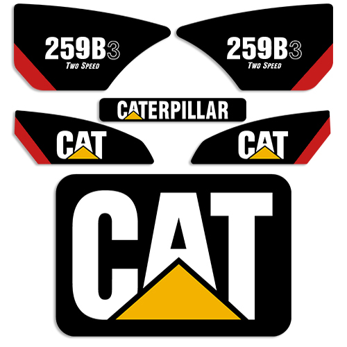 2pc Set, Decals for Caterpillar CAT Logo, Graphic Vinyl Stickers - Select  Size