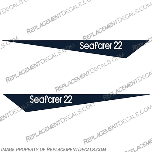 Grady-White Seafarer 22 Pennant Decals Grady, White, Grady White,Grady-White, Pennant, Seafarer, 22, Decal, Decals