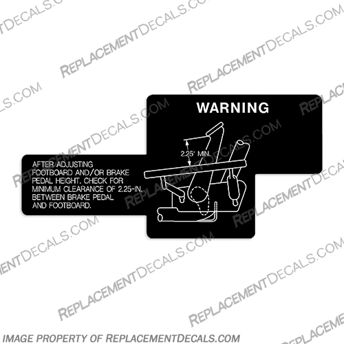 Harley Davidson Brake Adjusting Label Decal Harley, Davidson, Harley Davidson, Harley-Davidson, Harley - Davidson, Sportser, Dyna, Touring, Decal, Decals, Brake, Adjusting, Label