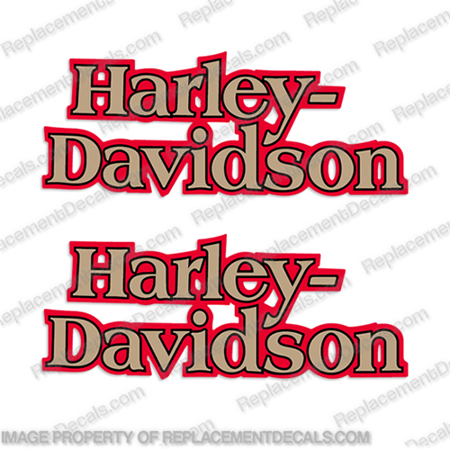 Harley-Davidson Electra Glide Classic Tank Decals - FLHTC - 1990 14329-90 Harley, Davidson, harley davidson, soft, tail, 90, 1990, electra, glide, classic, tank, decals, stickers, set, motor, motorcycle, fuel, tank, engine, bike, street, 14329-90, 14329
