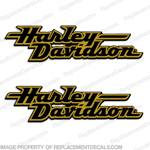 Harley Davidson Tank Decal Sticker Logo 2 Tone 55+ Colors