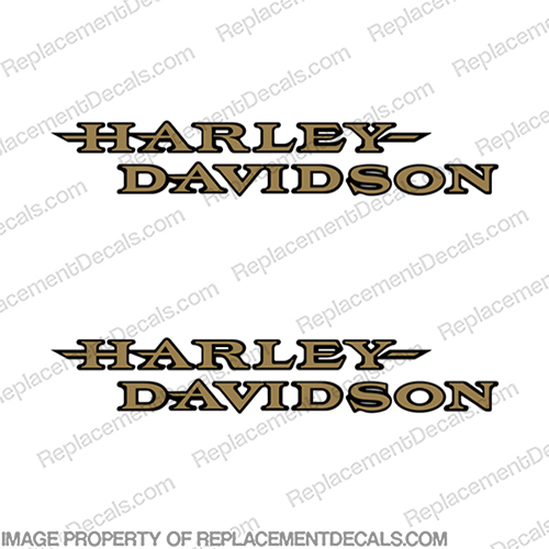 Harley-Davidson Fuel Tank Decals (Set of 2) - Style 25 - Any Color!