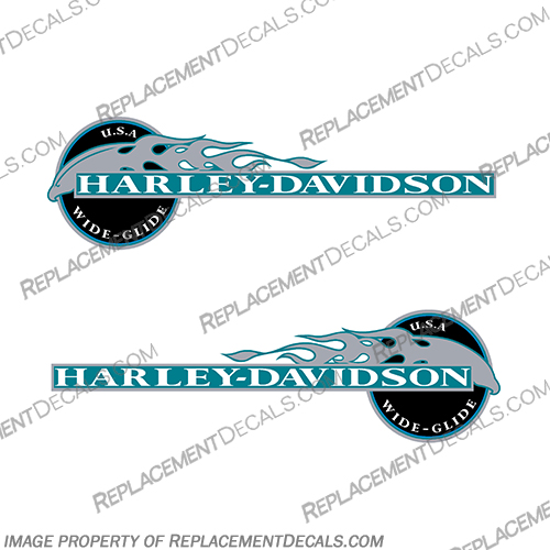 Harley Davidson Dyna Wide Glide Blue with Silver Flames Harley, Davidson, harley davidson, 1996, 96, 2006, 2005, 2004, 2003, 2002, 2001, 2000, 1999, 1998, 1997, Blue, Silver