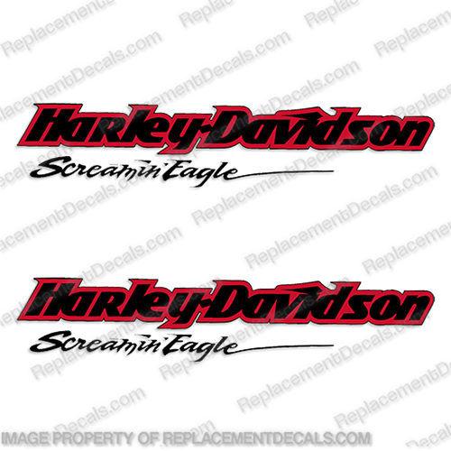 Harley Davidson Screamin Eagle Fuel Tank Decals Set Of 2 2 Color