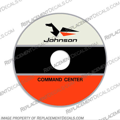 1976 Johnson Throttle Command Center Decal Version 1 johnson, 1976, 76, single, Command, Center, Command Center, control, decal, sticker, vintage
