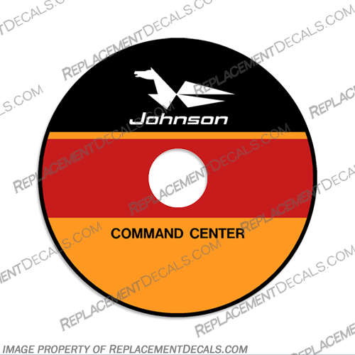 1976 Johnson Throttle Command Center Decal Version 2 johnson, 1976, 76, single, Command, Center, Command Center, control, decal, sticker, vintage