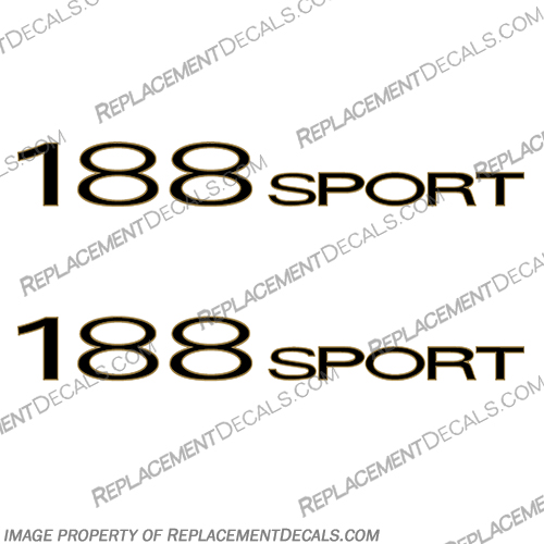 Tracker Nitro 188 Sport Boat Decals (Set of 2)  Tracker, Boat, Nitro, 288, Sport, Boat, Decal, Decals, Set of 2, Set, 2, 188