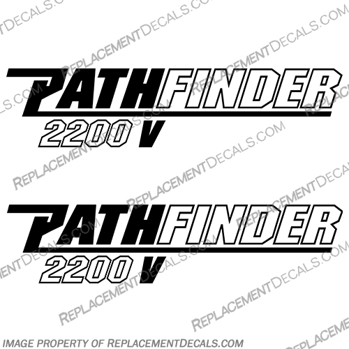 Pathfinder 2200 V Boat Logo Decals (Set of Two) - Any Color!   pathfinder, 2200, V, tournament, boat, logo, decals, set, of, 2, two, any, color, stickers, path, finder, 