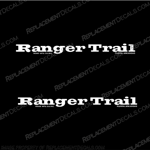 Ranger Trail by Wood MFG Flippin Arkansas Trailer Decals (Set of 2) - Any Color! INCR10Aug2021