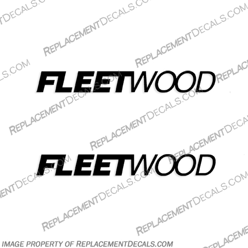 Fleetwood Logo Decal - (Set of 2) - Any Color!  Jamboree, by, fleetwood, rv, decal, decals, set, sticker, kit, any, color, single, logo, motorhome, travel, trailer, camper, fleet, wood, fleetwoodrv, any, color, set, of ,2, 