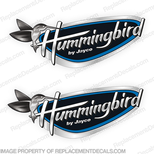 Hummingbird Jayco Logo RV Decals (Set of 2)