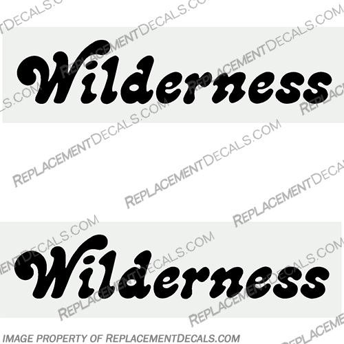 Scott Canoe Wilderness Decals (Set of 2) boat, logo, lettering, label, decal, sticker, kit, set, cadillac, scott, canoe, green, black, wilderness