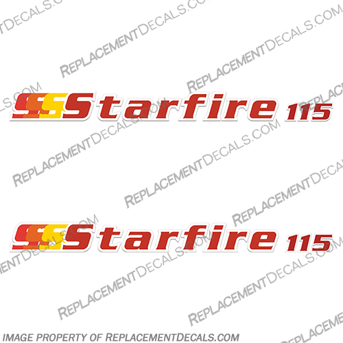 Skeeter Starfire 115 Decals (Set of 2) star fire, star, fire,115, Skeeter, Decal, Decals