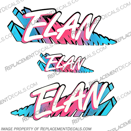 Ski-Doo Elan Snowmobile Decal Kit - 1996 snowmobile, decals, elan, 1996, stickers, decal, sticker, kit, set