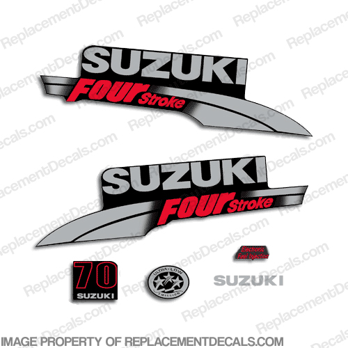 Suzuki 70hp DF70 Decal Kit 2003 - 2009