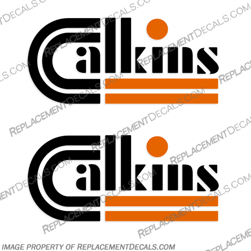 Calkin Logo Boat Trailer Decals (Set of 2)