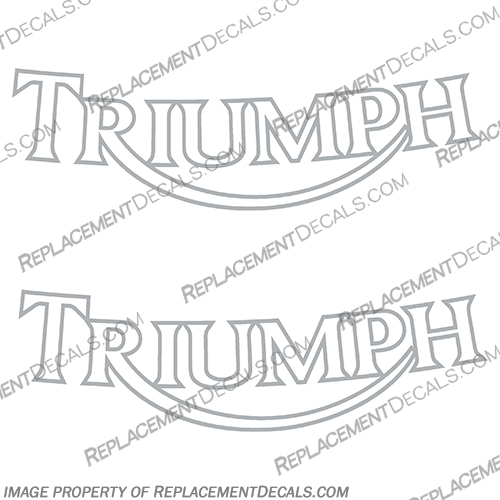 Triumph Gas Tank Decals - Style 3 Triumph, Gas, Tank, Decal, Decals, Style, Style 3